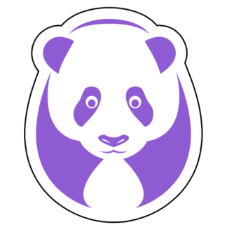 Big Panda Sticker (Lavender)